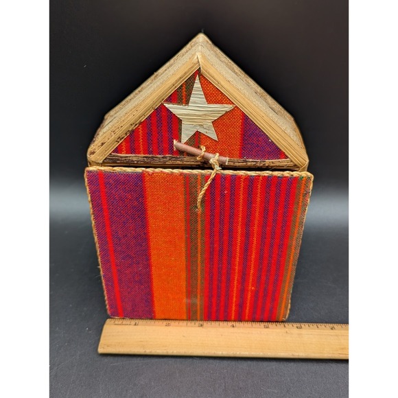 13 pc Handmade African Kenya Banana Fiber Palm Leaf Nativity Set Christmas Decor - Picture 16 of 16